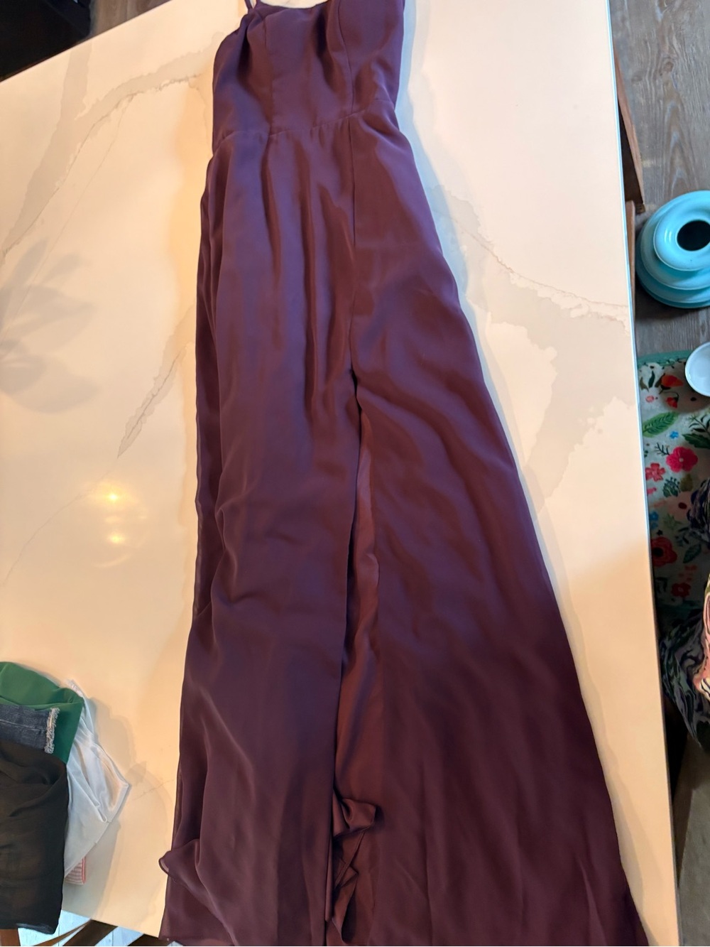 Azazie Maxi Dress in Plum